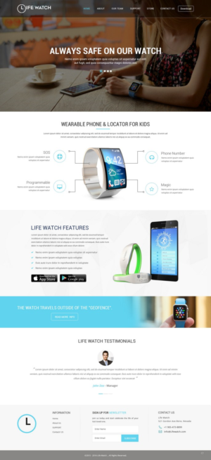 Web Design par pb pour Life Watch | Design : #9621729