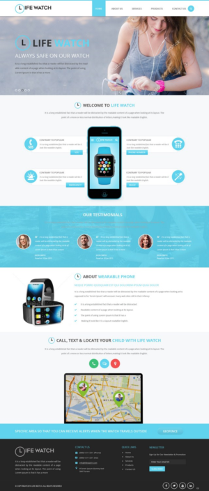 Web Design par pb pour Life Watch | Design : #9621738