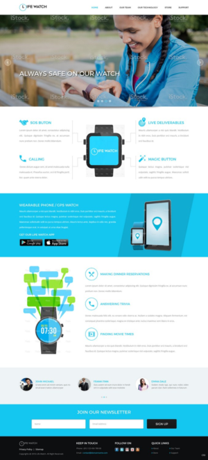 Web Design par pb pour Life Watch | Design : #9621746