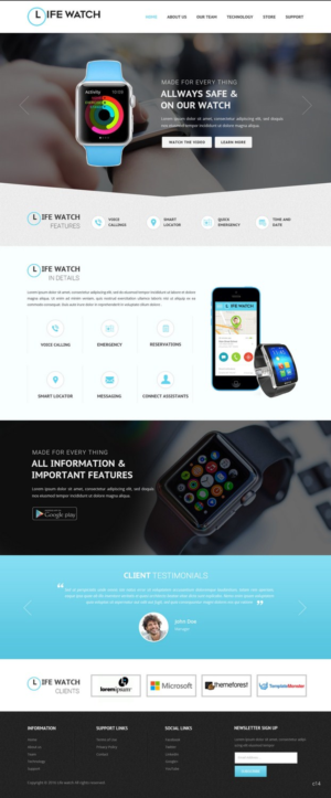 Web Design par pb pour Life Watch | Design : #9674154