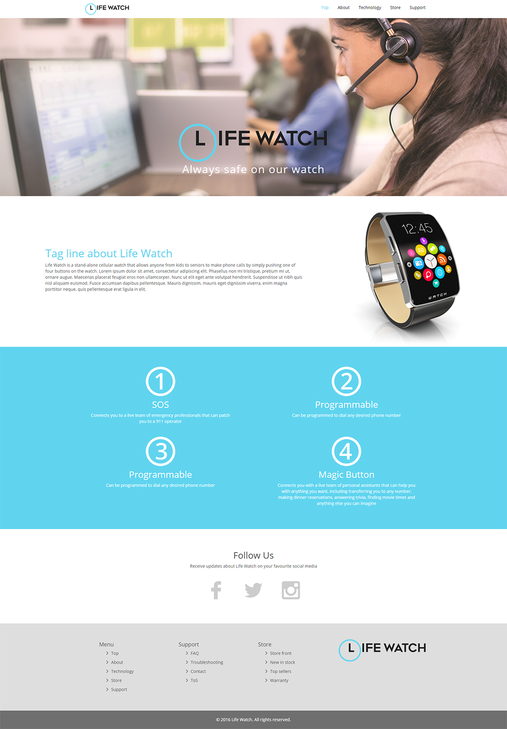 Web Design by fbennett03 for Life Watch | Design #9837899