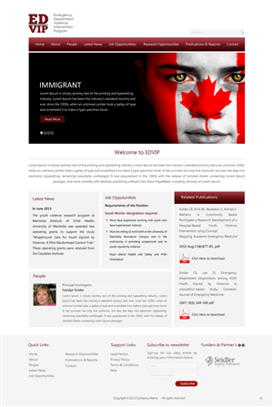 WordPress-Design von pb für Manitoba Institute of Child Health | Design: #2100455