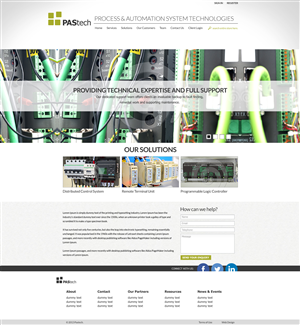 Web Design par Black Stallions Impressive Solutions pour PAStech | Design #2093257
