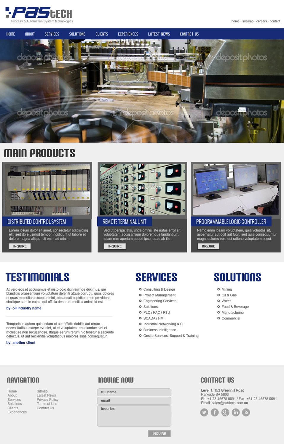 Web Design by jeckx2 for PAStech | Design #2134219