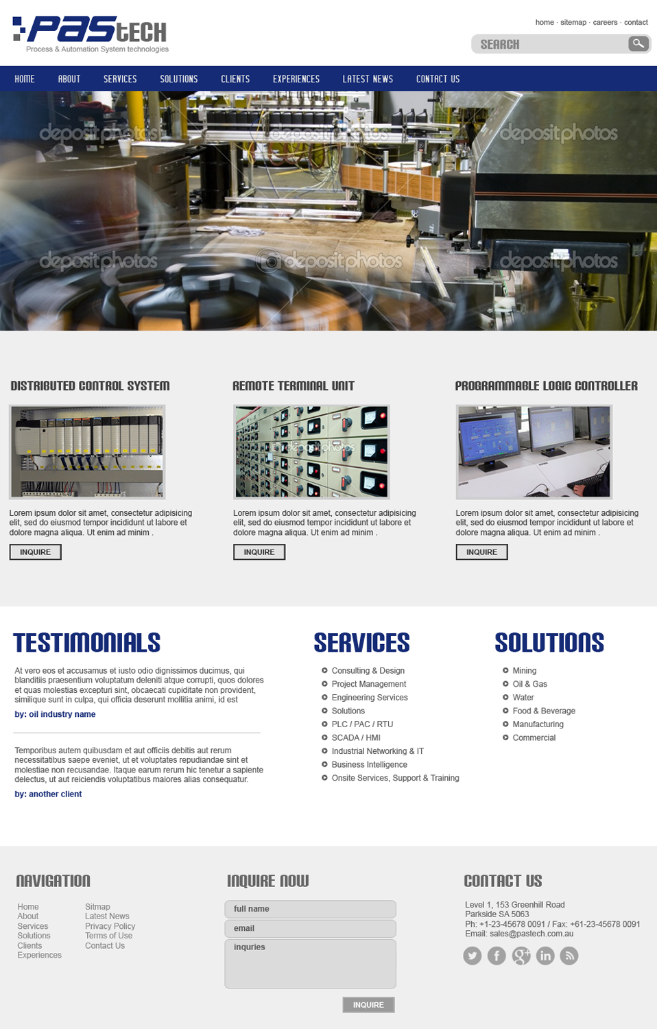 Web Design by jeckx2 for PAStech | Design #2140021