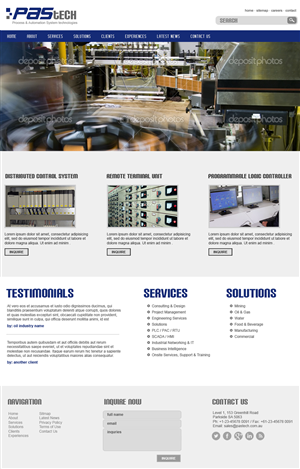 Web Design by jeckx2 for PAStech | Design: #2140021