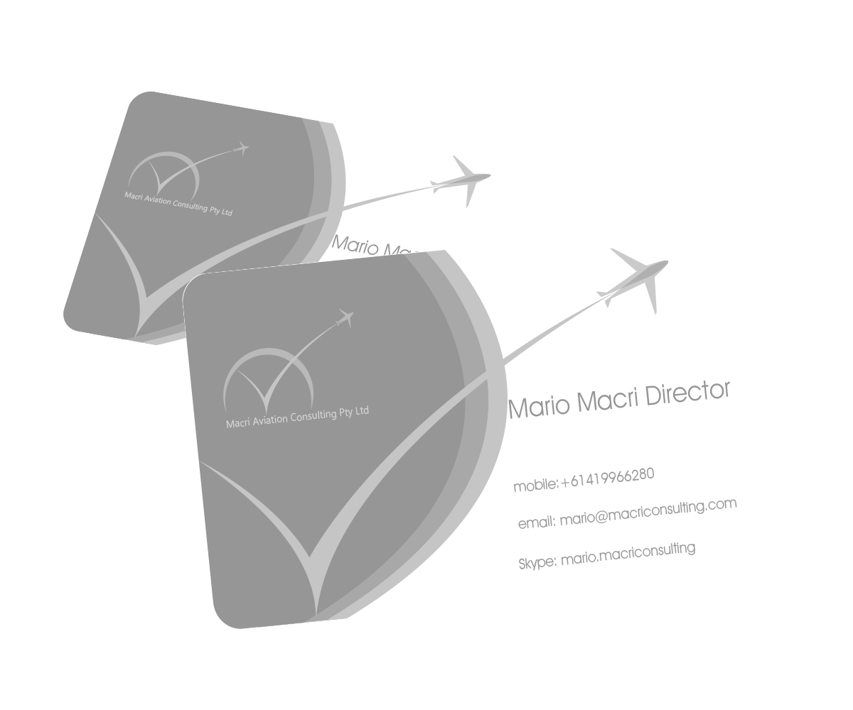 Business Card Design by Aaron for Macri Aviation Consulting Pty Ltd | Design #2108786