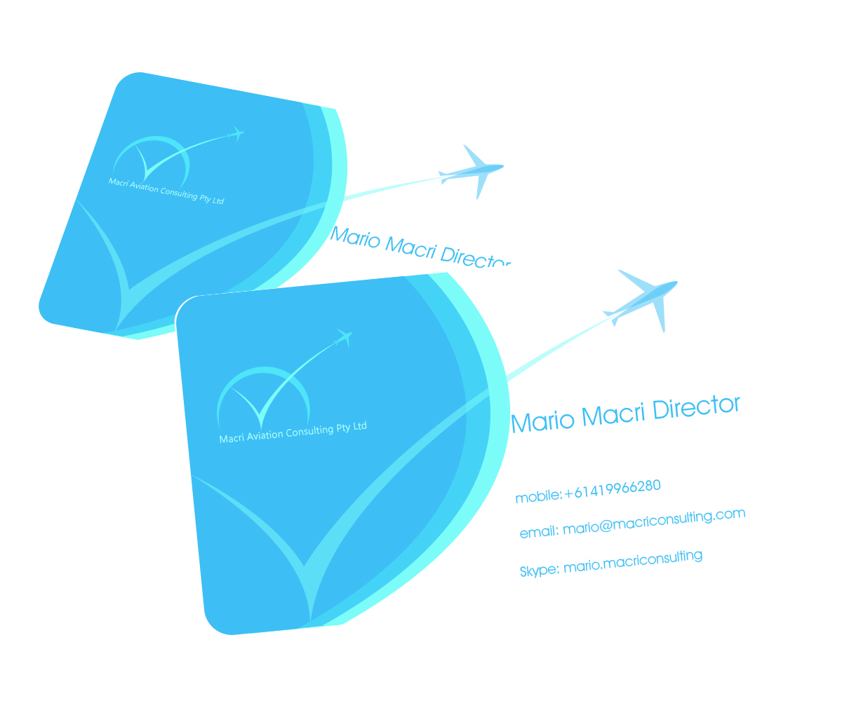 Business Card Design by Aaron for Macri Aviation Consulting Pty Ltd | Design #2108803
