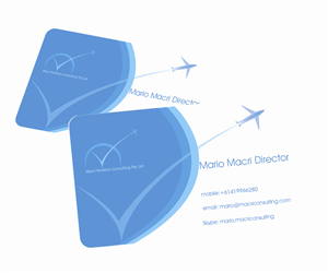 Business Card Design by Aaron for Macri Aviation Consulting Pty Ltd | Design #2108803