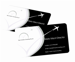 Visitenkarten-Design von Aaron für Macri Aviation Consulting Pty Ltd | Design: #2109188