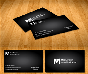 Visitenkarten-Design von Radu Borzea für Macri Aviation Consulting Pty Ltd | Design: #2109813
