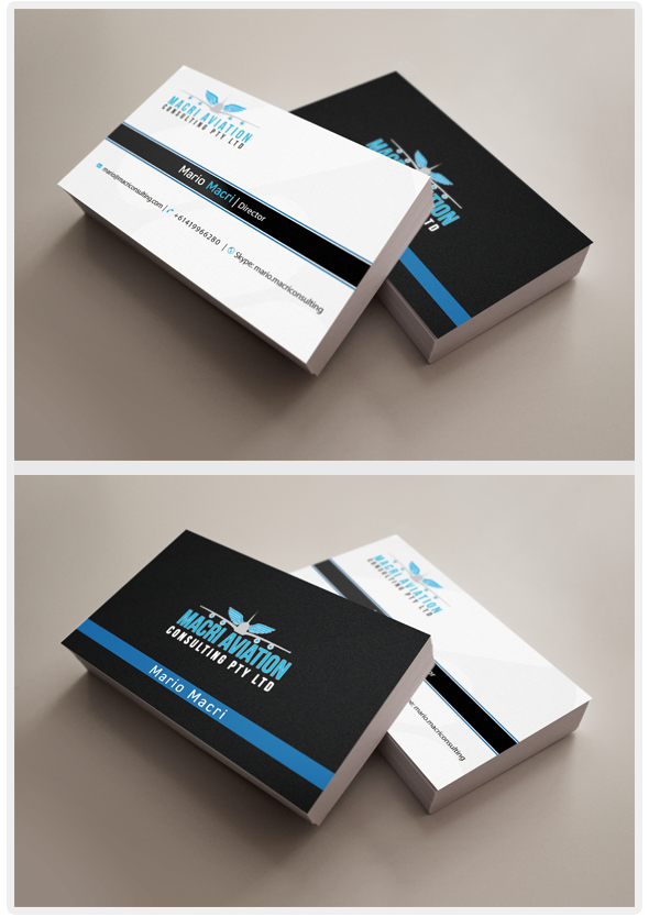Business Card Design by bachir7 for Macri Aviation Consulting Pty Ltd | Design #2095943