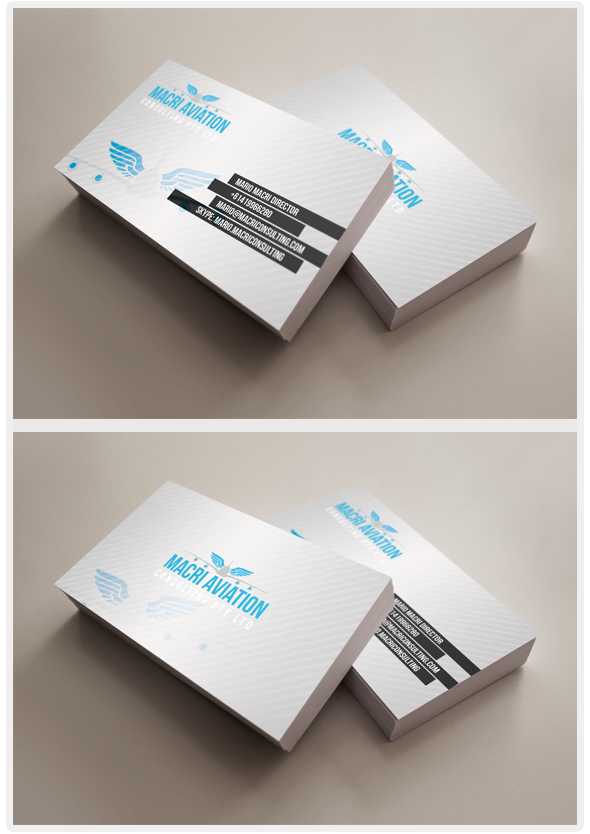 Visitenkarten-Design von bachir7 für Macri Aviation Consulting Pty Ltd | Design #2095954