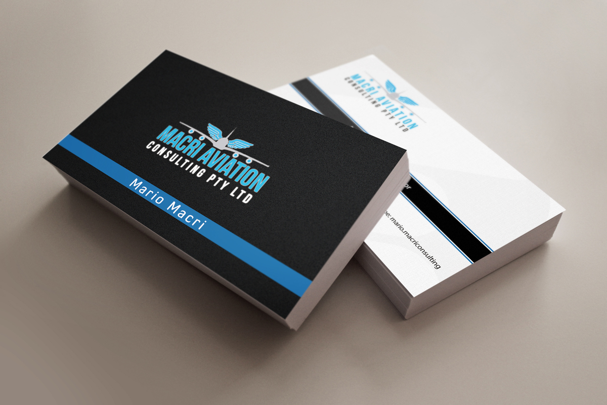 Business Card Design by bachir7 for Macri Aviation Consulting Pty Ltd | Design #2120781