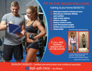 Postcard Design by leuchi for Sky Fitness | Design: #9718301