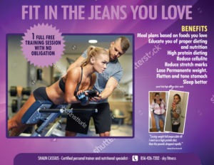 Postcard Design by leuchi for Sky Fitness | Design: #9726938