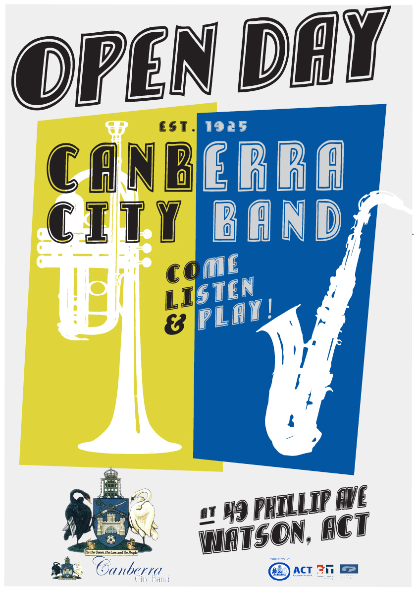 Diseño de Póster por Designs by Fikri para Canberra City Band | Diseño #9854947