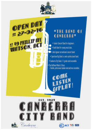 Diseño de Póster por Designs by Fikri para Canberra City Band | Diseño: #9854948
