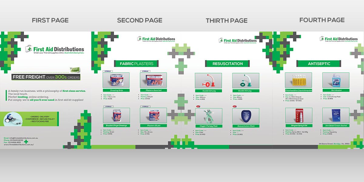Katalog-Design von MS Design für First Aid Distributions | Design #2112677
