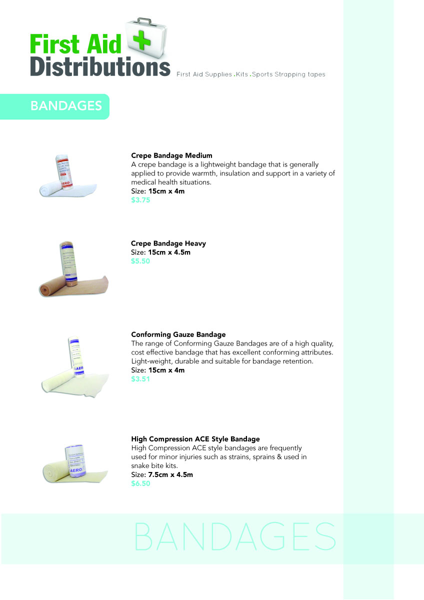 Catalogue Design by Bazzie L for First Aid Distributions | Design #2095262