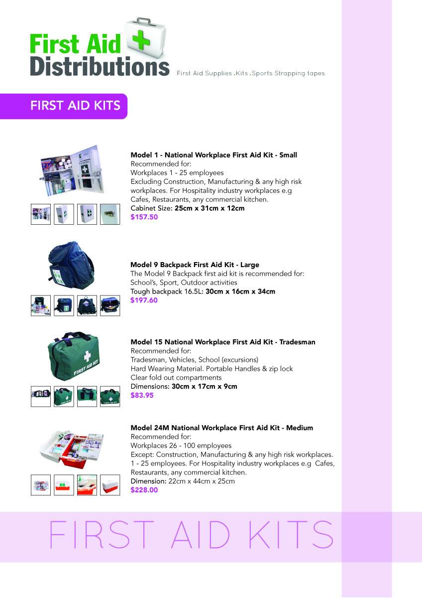 Catalogue Design by Bazzie L for First Aid Distributions | Design #2095266