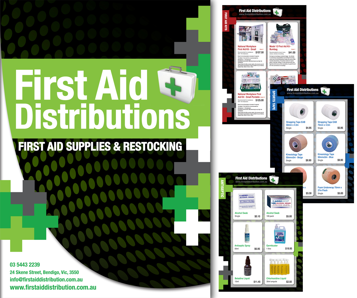 Diseño de Catálogo por TheStableDesign para First Aid Distributions | Diseño #2108578