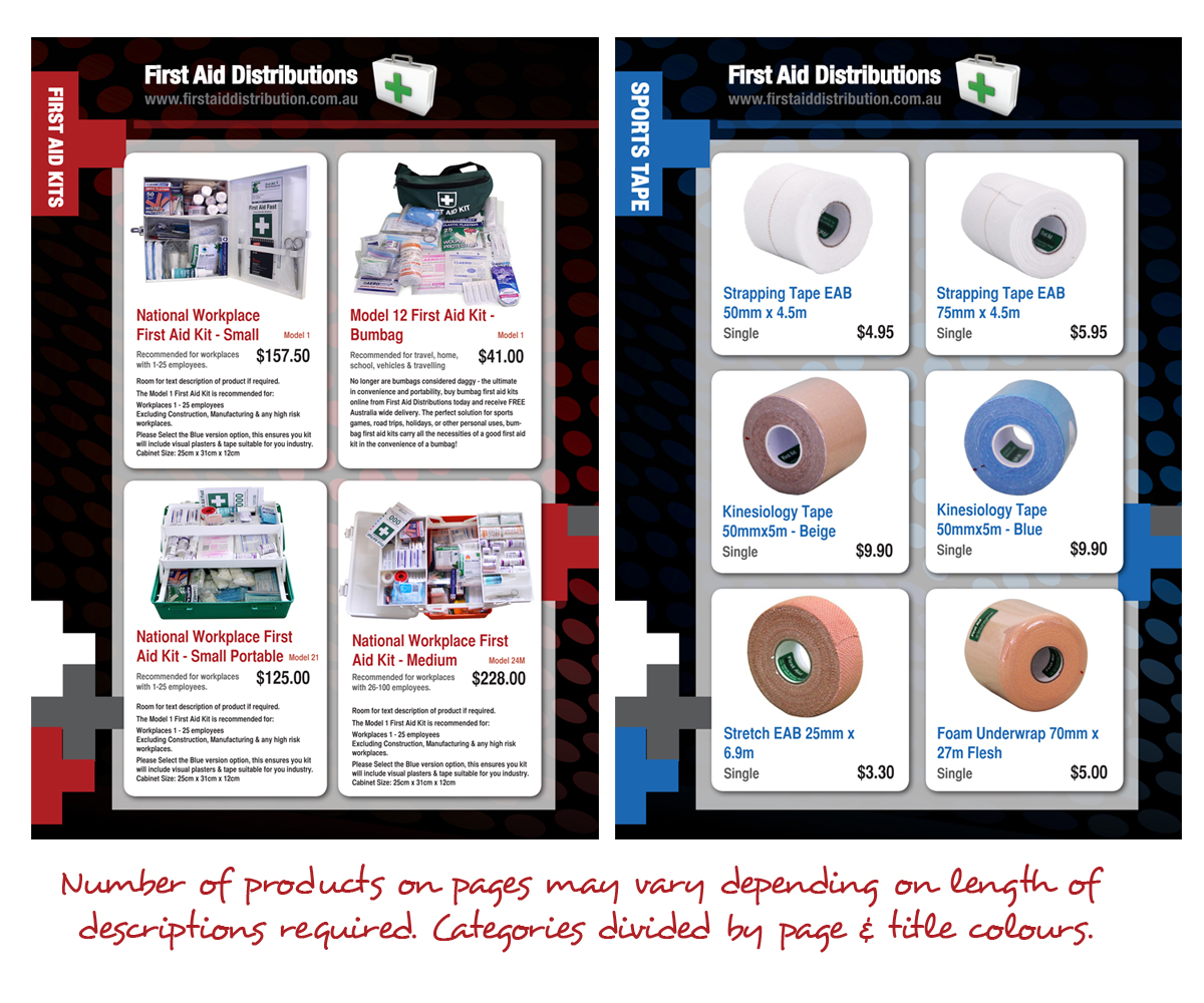 Katalog-Design von TheStableDesign für First Aid Distributions | Design #2108583