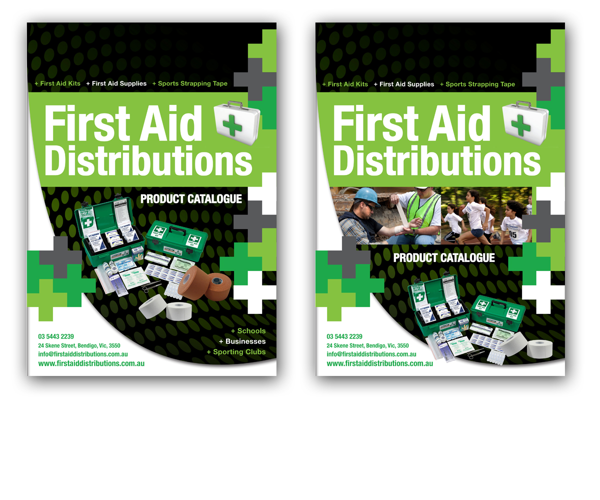 Catalogue Design by TheStableDesign for First Aid Distributions | Design #2120471