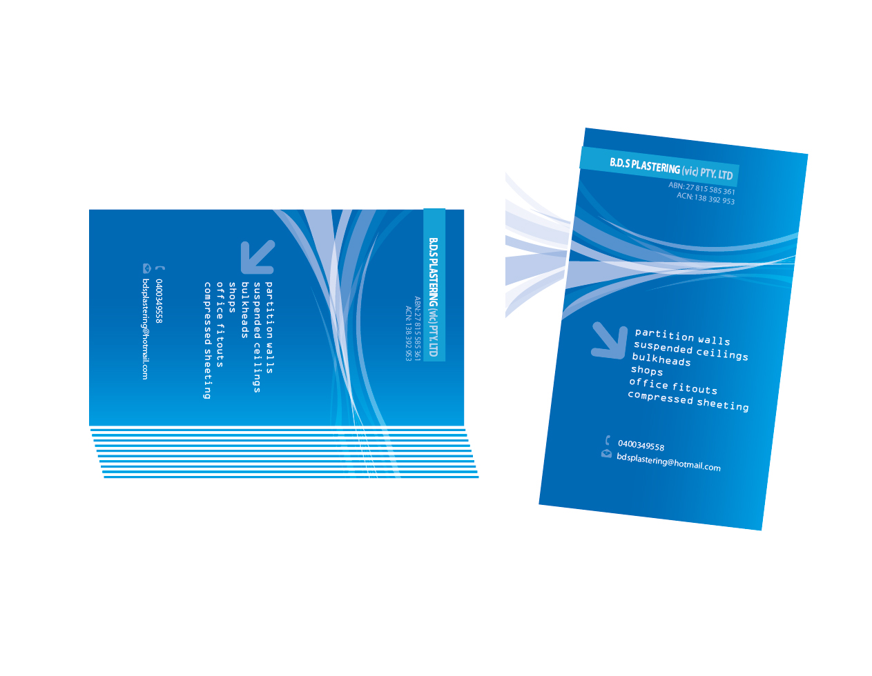 Diseño de Tarjeta de Presentación por neetu para bds plastering (vic) pty.ltd | Diseño #2120117