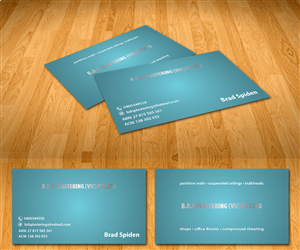Diseño de Tarjeta de Presentación por Radu Borzea para bds plastering (vic) pty.ltd | Diseño: #2109476