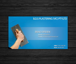 Diseño de Tarjeta de Presentación por FutureDesigne para bds plastering (vic) pty.ltd | Diseño: #2121194
