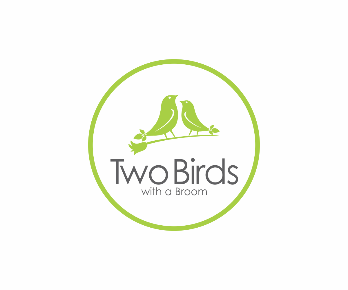 Logo Design by DANYCAT for Two Birds With A Broom | Design #9607942