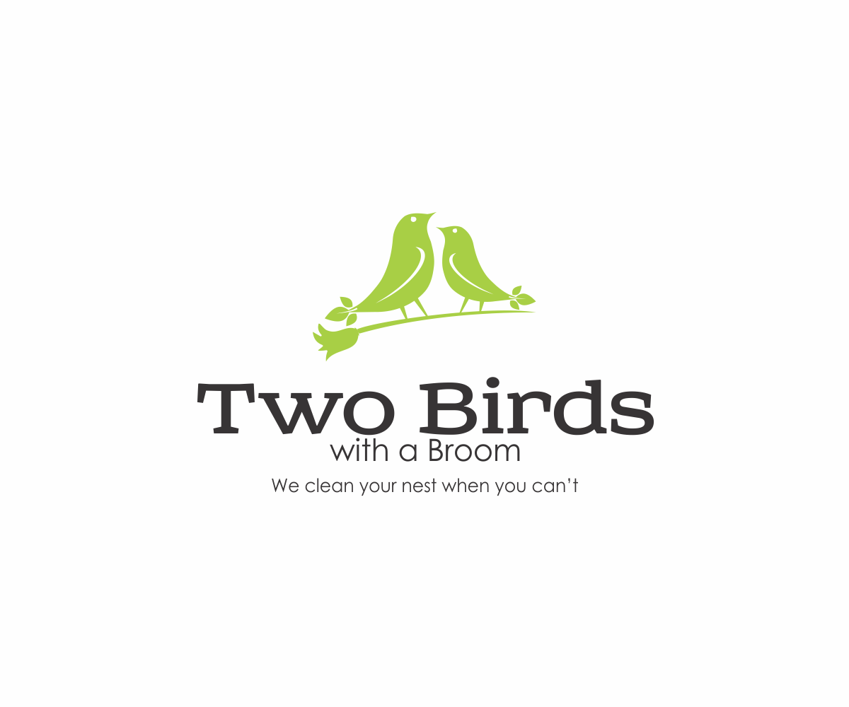Logo Design by DANYCAT for Two Birds With A Broom | Design #9619053
