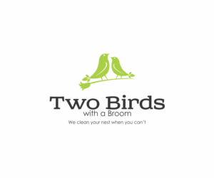 Logo Design by DANYCAT for Two Birds With A Broom | Design: #9619053