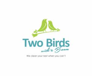 Logo Design by DANYCAT for Two Birds With A Broom | Design: #9619054