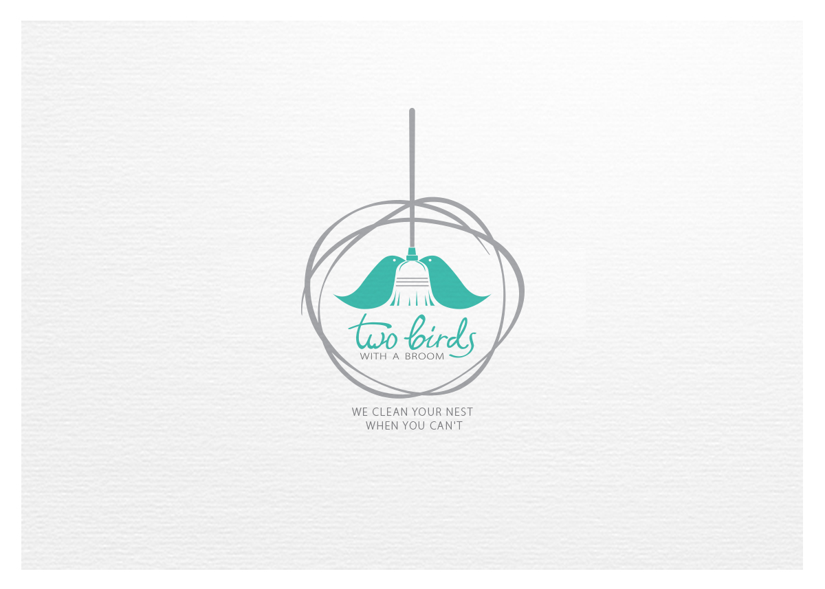 Logo Design by Sonya for Two Birds With A Broom | Design #9643146