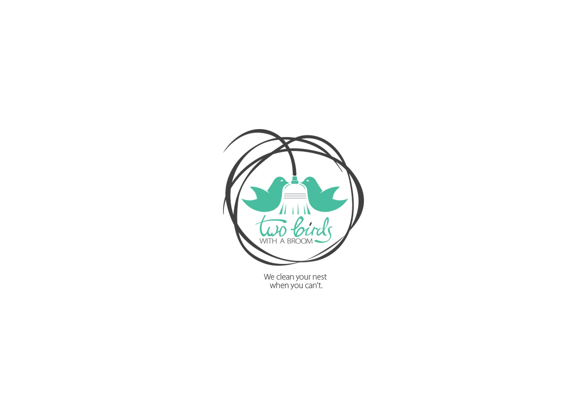 Logo Design by Sonya for Two Birds With A Broom | Design #9673278