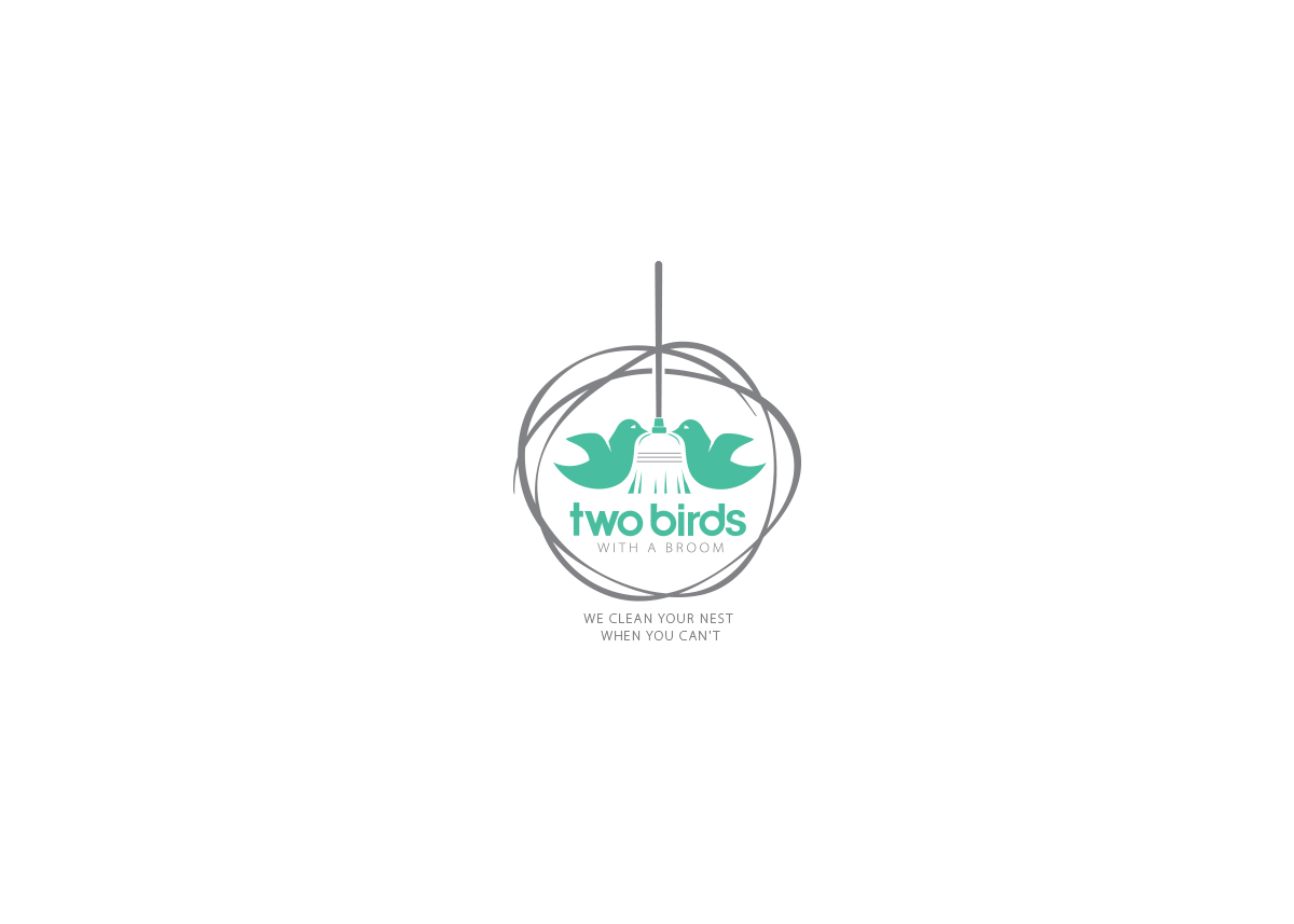 Logo Design by Sonya for Two Birds With A Broom | Design #9748225
