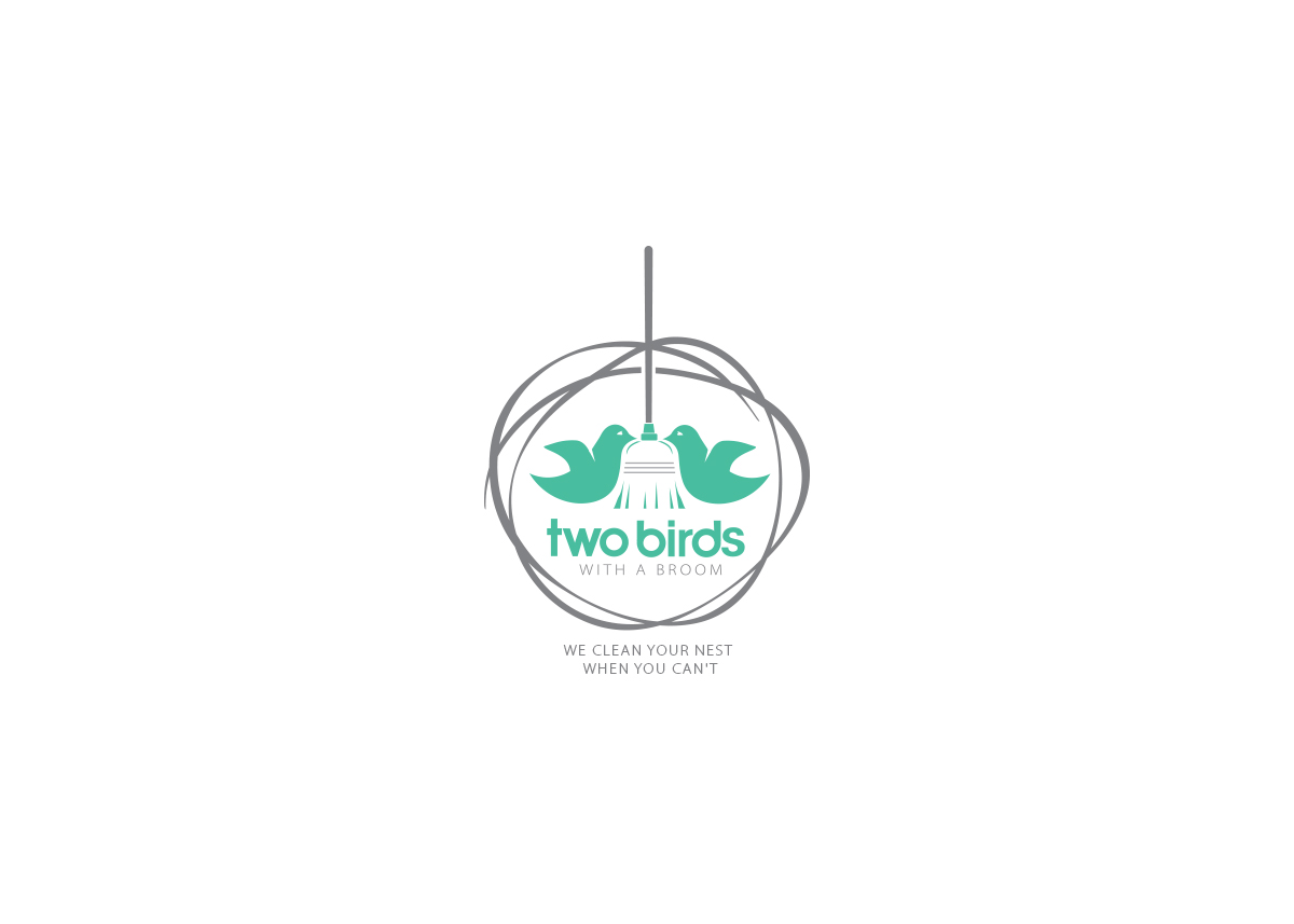 Logo Design by Sonya for Two Birds With A Broom | Design #9761314