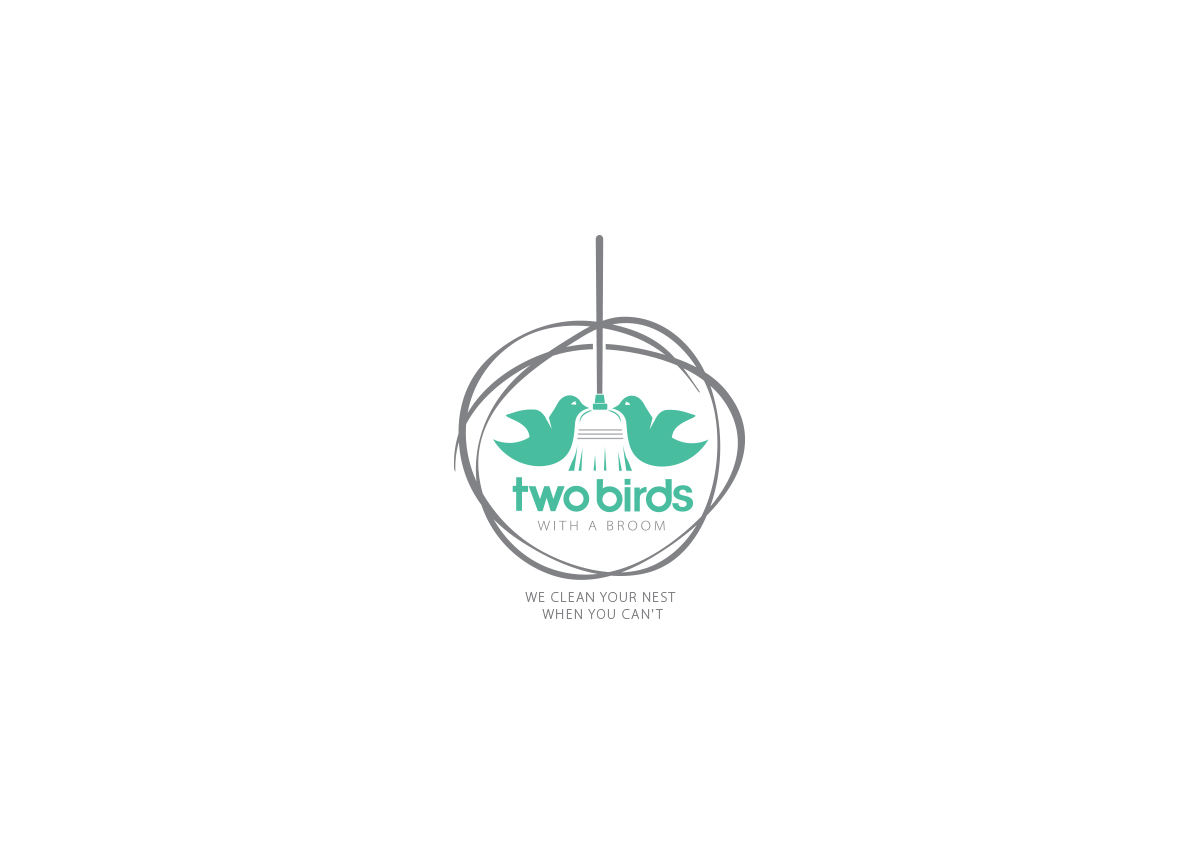 Logo Design by Sonya for Two Birds With A Broom | Design #9761701