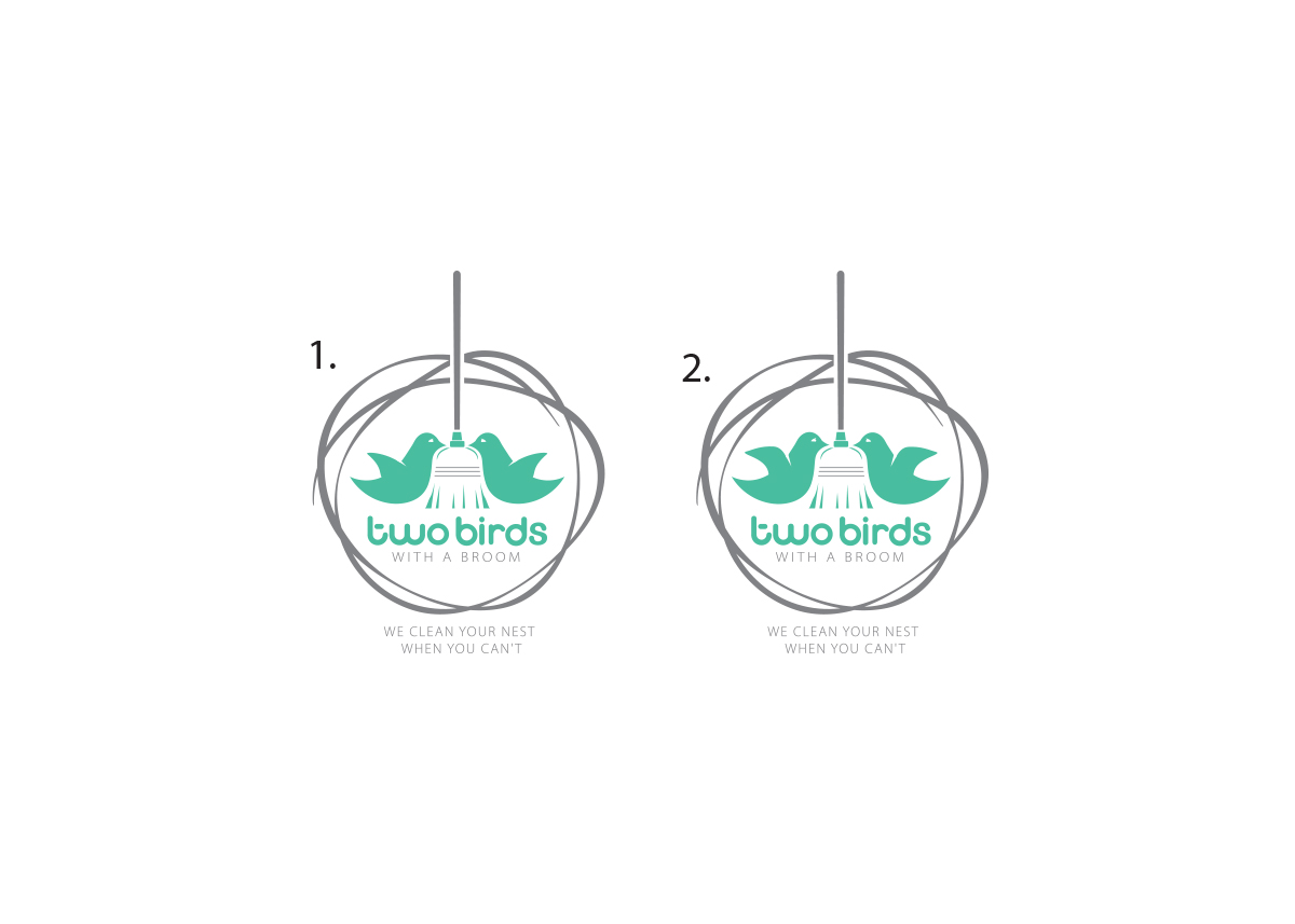 Logo-Design von Sonya für Two Birds With A Broom | Design #9767499