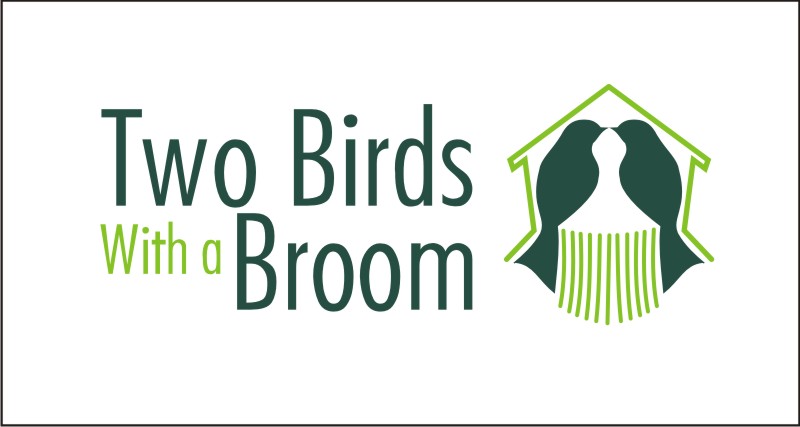 Logo Design by Artist Hasrat for Two Birds With A Broom | Design #9662572