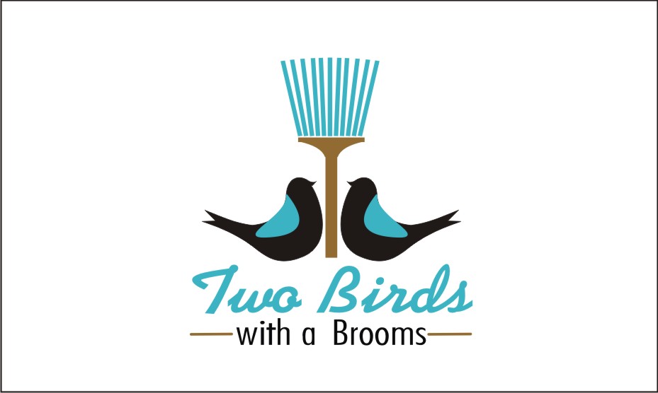Logo Design by Artist Hasrat for Two Birds With A Broom | Design #9662591