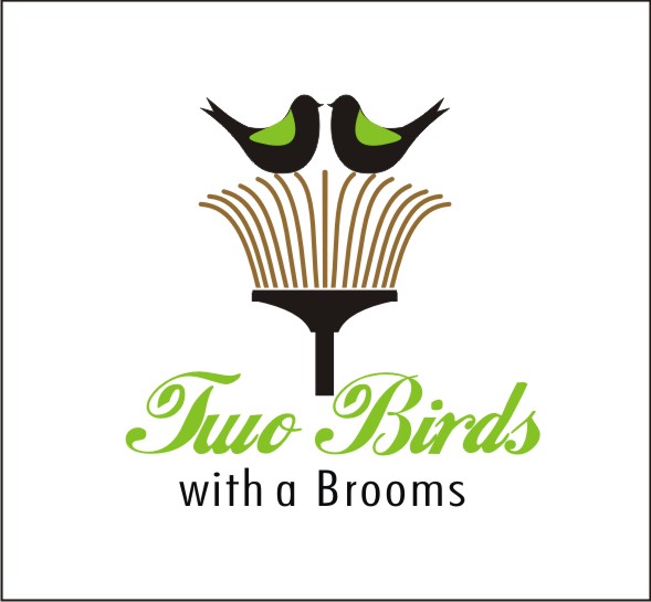 Logo Design by Artist Hasrat for Two Birds With A Broom | Design #9662609