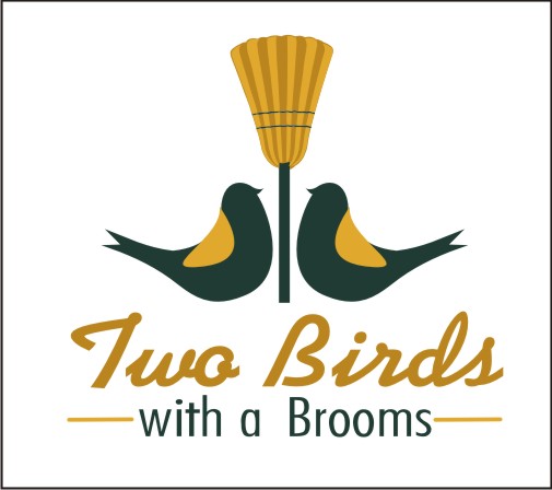 Logo Design by Artist Hasrat for Two Birds With A Broom | Design #9711913