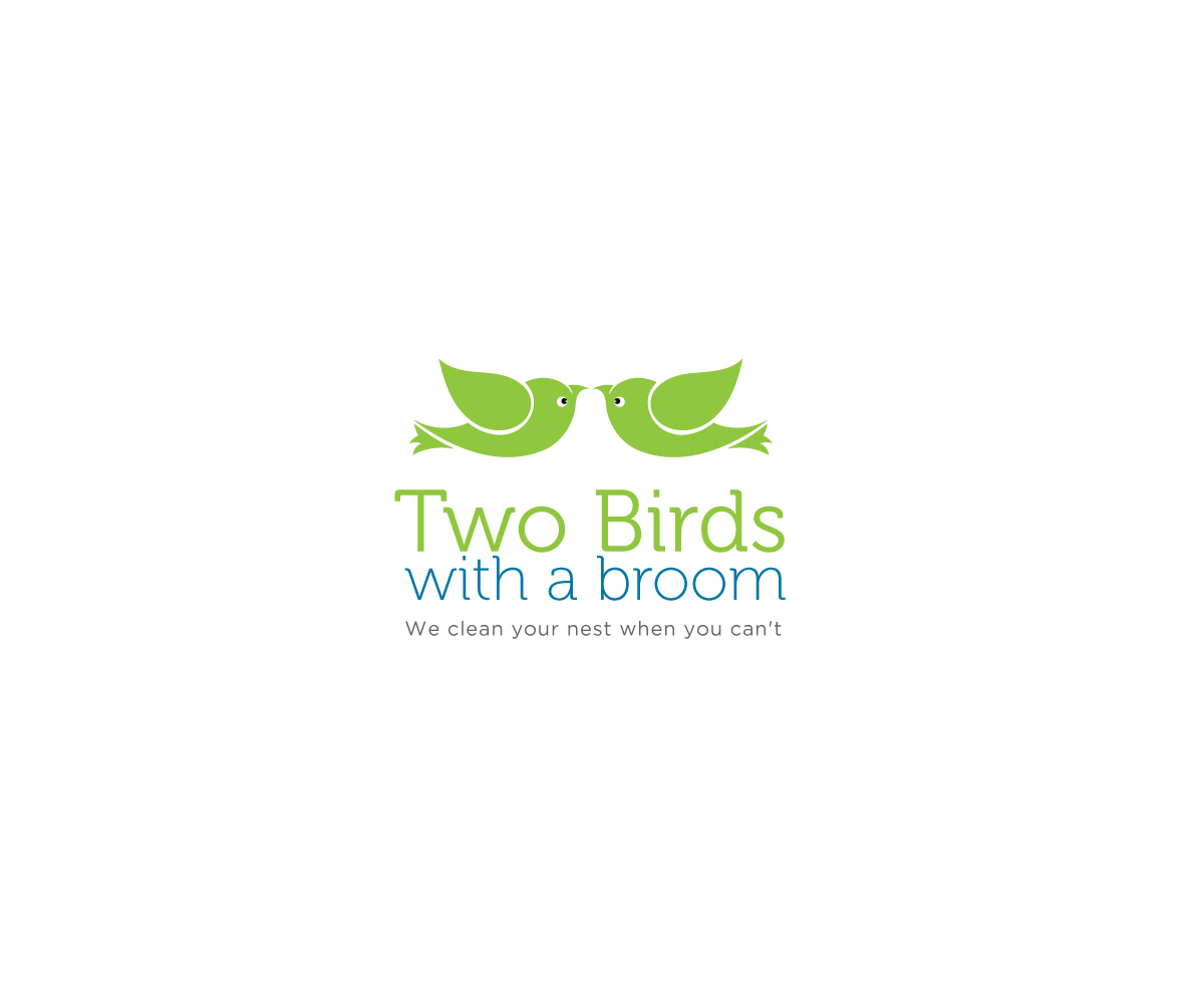 Logo Design by prem.nath4107 for Two Birds With A Broom | Design #9595595