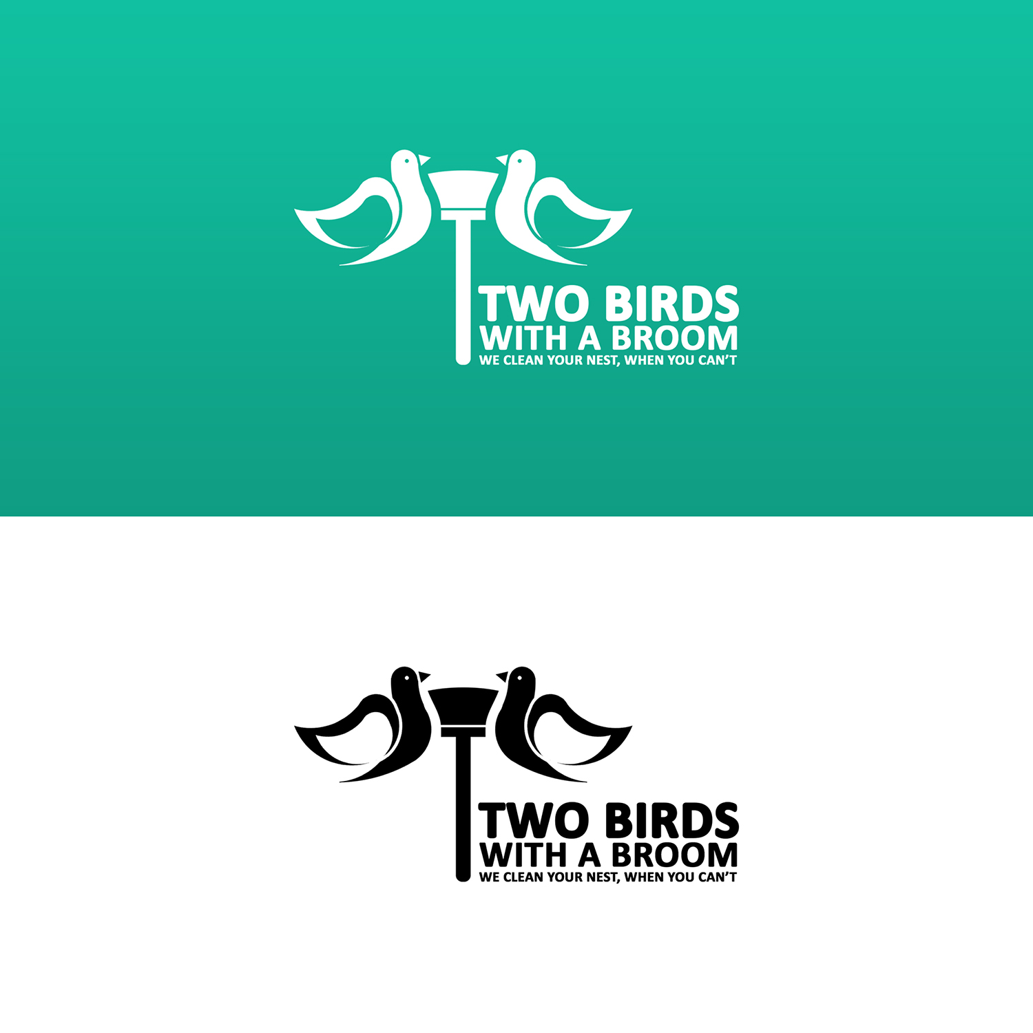 Logo-Design von pratik.webmaster für Two Birds With A Broom | Design #9596227