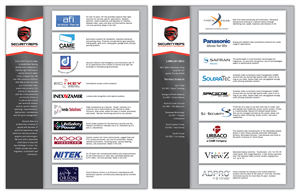 Two sided product line card - A4 8.5x11