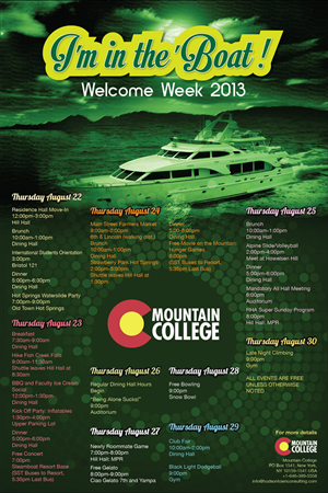 Poster-Design von Gayan Abe für Colorado Mountain College | Design: #2109655