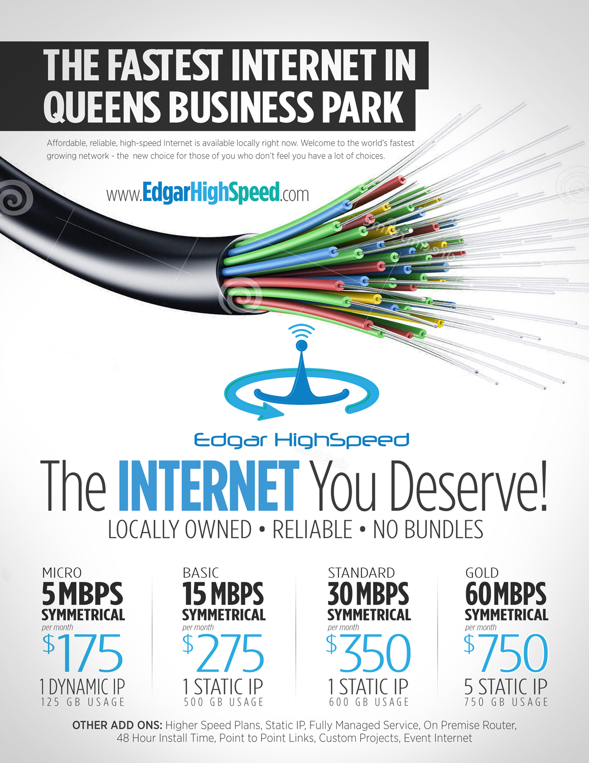 Flyer Design by Brian Ellis for Edgar HighSpeed Inc | Design #9622352